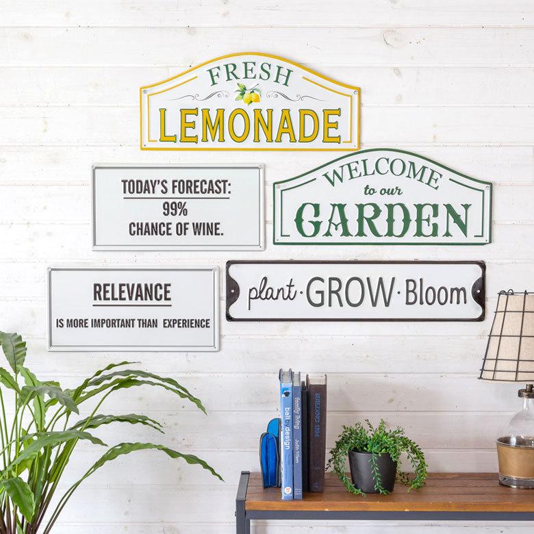 アンティーク ブリキ ウォールアート ELEMENTS（インテリア） ブリキ看板 レトロ ヴィンテージ風