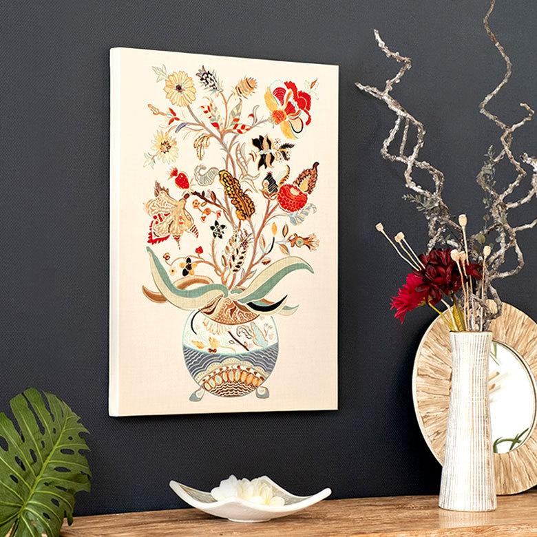アートパネル シノワ アート キャンパス パネル エキゾチック 花 鳥 ウォール デコレーション 北欧 インテリア おしゃれ リゾート アジアン 雑貨 67039 | ブランド登録なし | 17