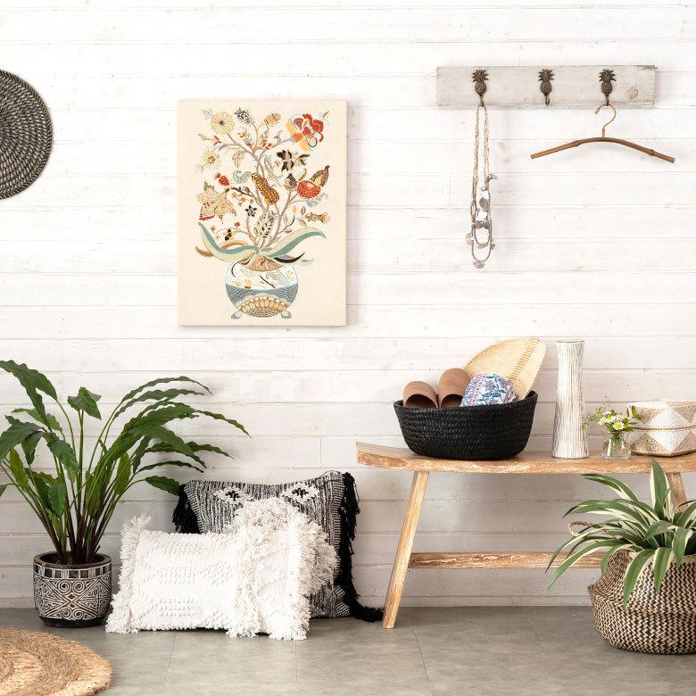 アートパネル シノワ アート キャンパス パネル エキゾチック 花 鳥 ウォール デコレーション 北欧 インテリア おしゃれ リゾート アジアン 雑貨 67039 | ブランド登録なし | 18