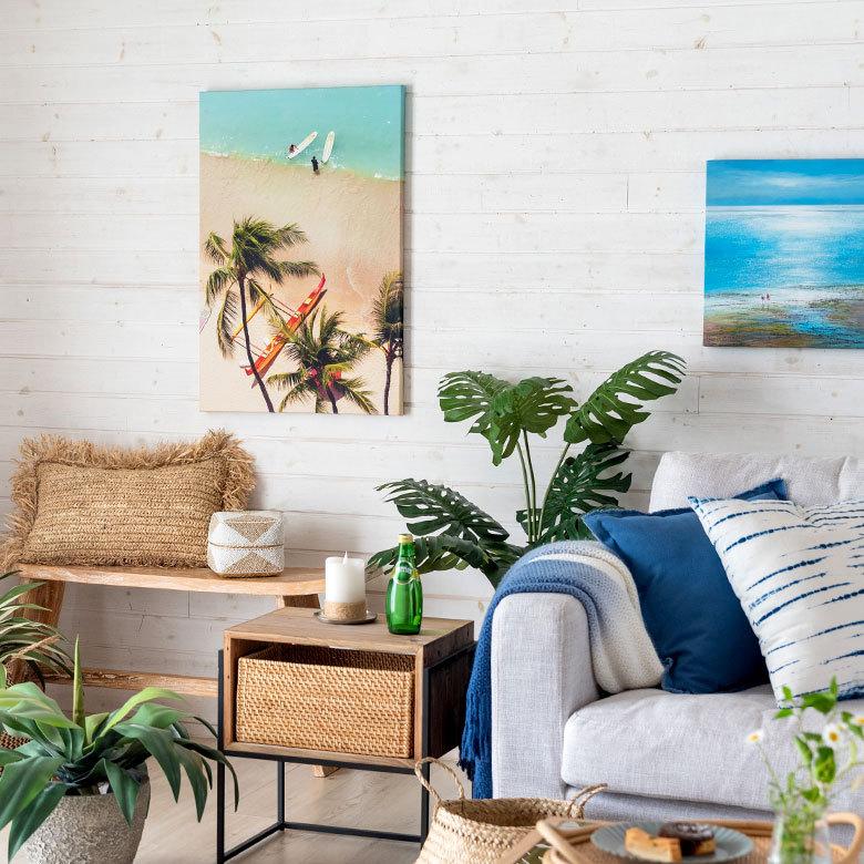 ELEMENTS（インテリア） アートパネル ワイキキ アート