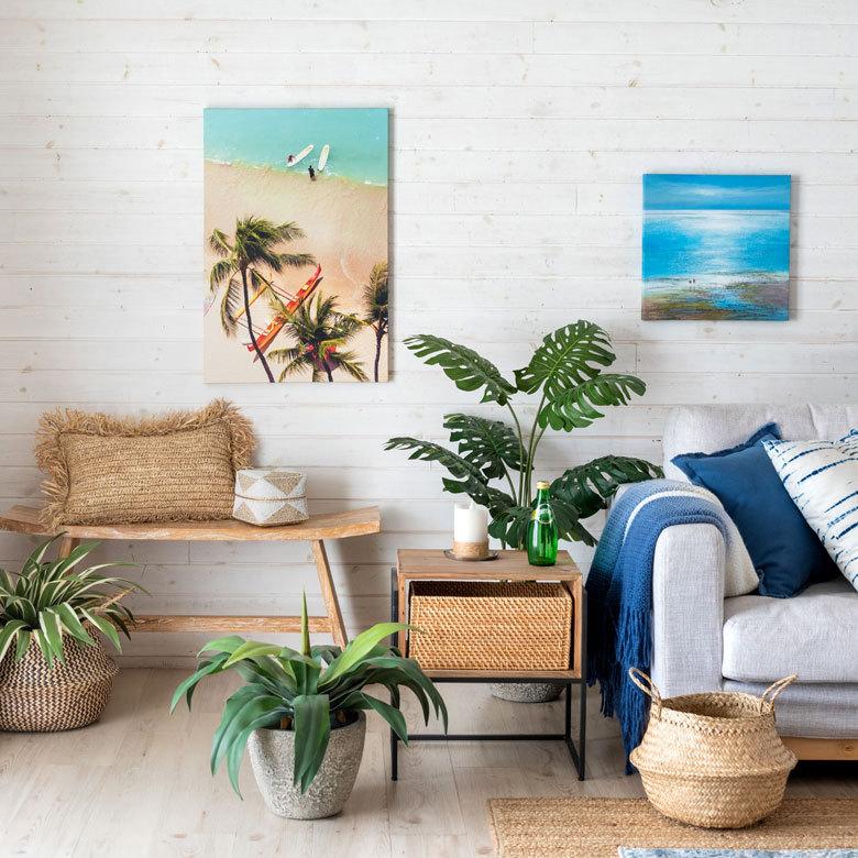 ELEMENTS（インテリア） アートパネル ワイキキ アート キャンパス