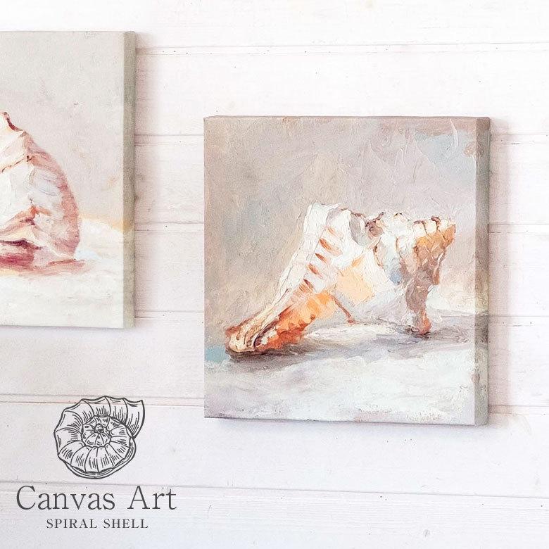 アートパネル シェル 貝 アート キャンパス パネル 巻貝 貝殻 ウォール デコレーション 北欧 インテリア おしゃれ リゾート サーフ ハワイ 西海岸 67044 | ブランド登録なし | 18