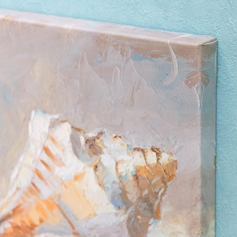 アートパネル シェル 貝 アート キャンパス パネル 巻貝 貝殻 ウォール デコレーション 北欧 インテリア おしゃれ リゾート サーフ ハワイ 西海岸 67044 | ブランド登録なし | 02