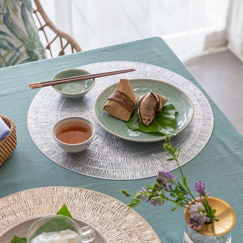 ランチョンマット プレース プレイス ランチ マット ラウンド 円形 丸形 敷物 水洗い可 洗える 撥水 防水 おしゃれ 北欧 ハワイアン リゾート 南国 雑貨 67047 | ELEMENTS（インテリア） | 10