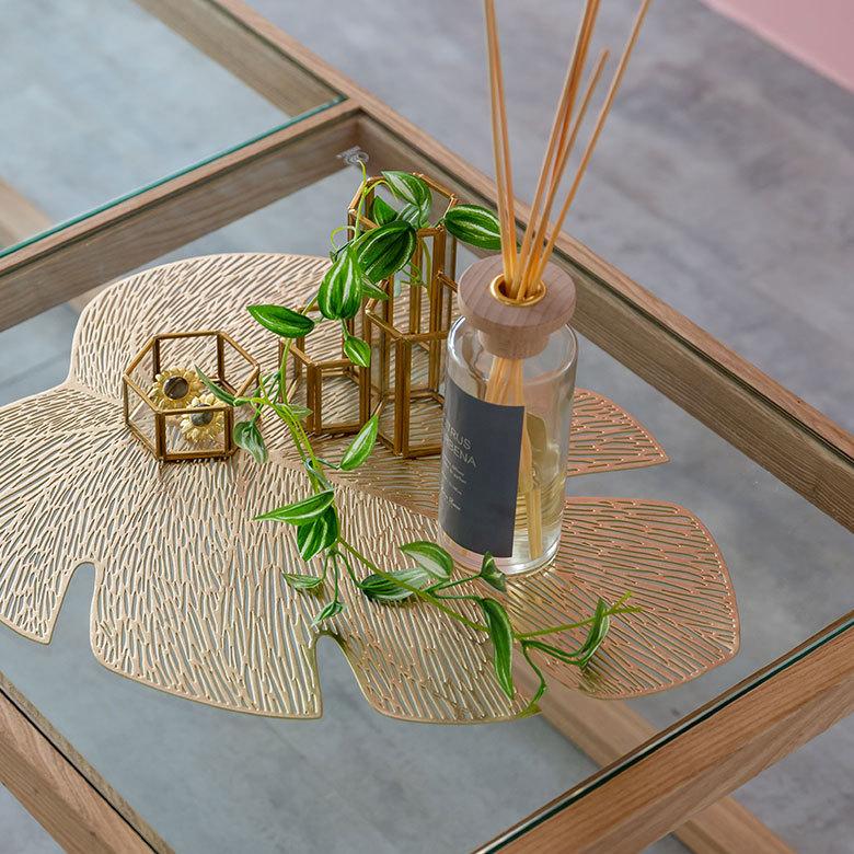 ランチョンマット プレース プレイス ランチ マット モンステラ リーフ 葉っぱ 敷物 水洗い可 洗える 撥水 防水 おしゃれ 北欧 ハワイアン リゾート 雑貨 67048 | ELEMENTS（インテリア） | 19