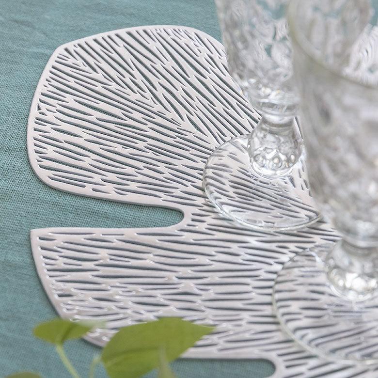 ランチョンマット プレース プレイス ランチ マット モンステラ リーフ 葉っぱ 敷物 水洗い可 洗える 撥水 防水 おしゃれ 北欧 ハワイアン リゾート 雑貨 67048 | ELEMENTS（インテリア） | 08