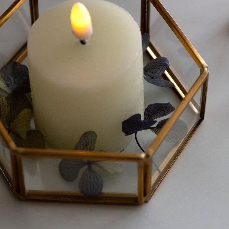 アクセサリーケース ガラス 真鍮 アクセサリー 収納 六角形 Mサイズ ケース ディスプレイ ジュエリー ボックス アンティーク 風 おしゃれ インテリア 雑貨 67050 | ELEMENTS（インテリア） | 08