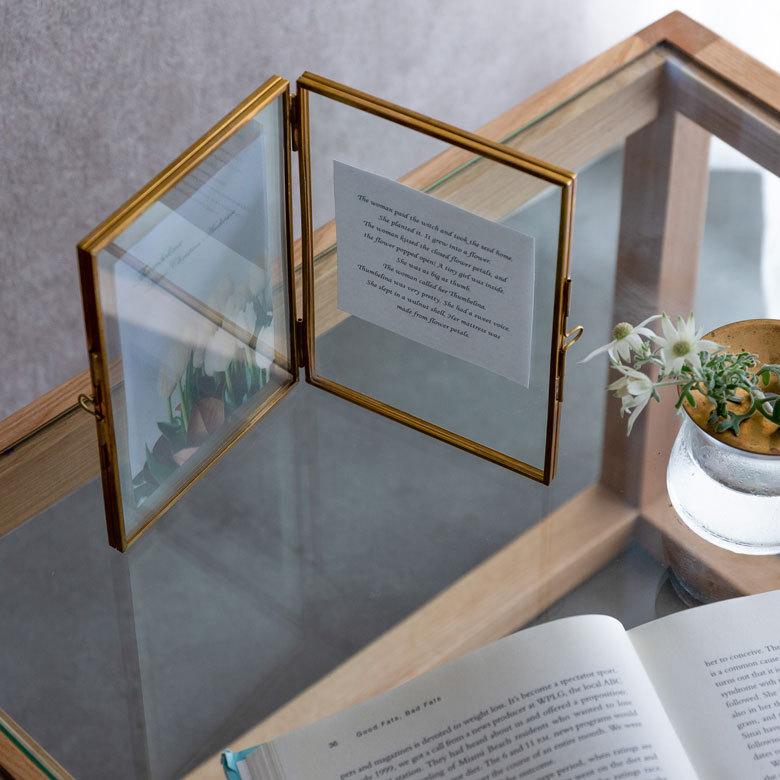 フォトフレーム 2面 2枚 ハガキサイズ ハガキサイズ 写真 たて 入れ 写真 たて メニュー スタンド ディスプレイ アンティーク 風 おしゃれ インテリア Elements 通販 Yahoo ショッピング