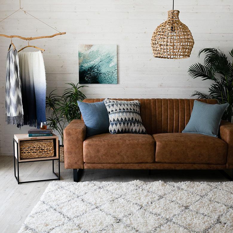 クッション カバー シンプル 無地 洗濯可 洗える おしゃれ  春 夏 秋 冬 ナチュラル 北欧 西海岸 ハワイアン ビーチ コースタル リゾート 67054 | ブランド登録なし | 14