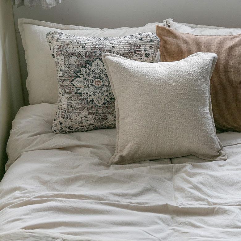 クッション カバー シンプル 無地 洗濯可 洗える おしゃれ  春 夏 秋 冬 ナチュラル 北欧 西海岸 ハワイアン ビーチ コースタル リゾート 67054 | ブランド登録なし | 15