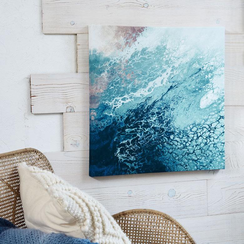 アート パネル キャンバス 絵 抽象画 ウォール デコレーション イラスト 現代 青 ブルー グリーン 緑 アブストラクト おしゃれ モダン 北欧 インテリア Elements 通販 Yahoo ショッピング