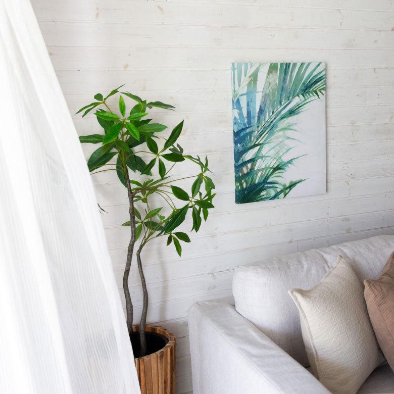 アートパネル Tropical leaves 南国の葉 キャンバス アート 幅45cm  パームリーフ 葉っぱ グリーン おしゃれ 67063 | ELEMENTS（インテリア） | 10