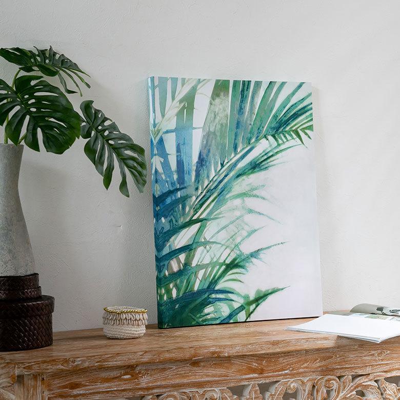 キャンバスプリントアート palm tree 絵画 額付き インテリア