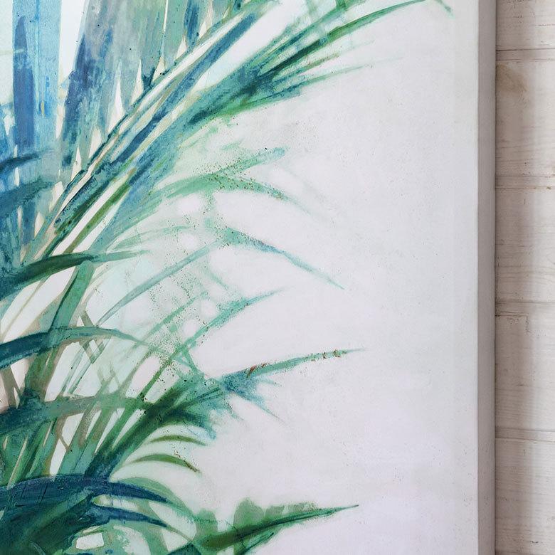 アートパネル Tropical leaves 南国の葉 キャンバス アート 幅45cm  パームリーフ 葉っぱ グリーン おしゃれ 67063 | ELEMENTS（インテリア） | 09