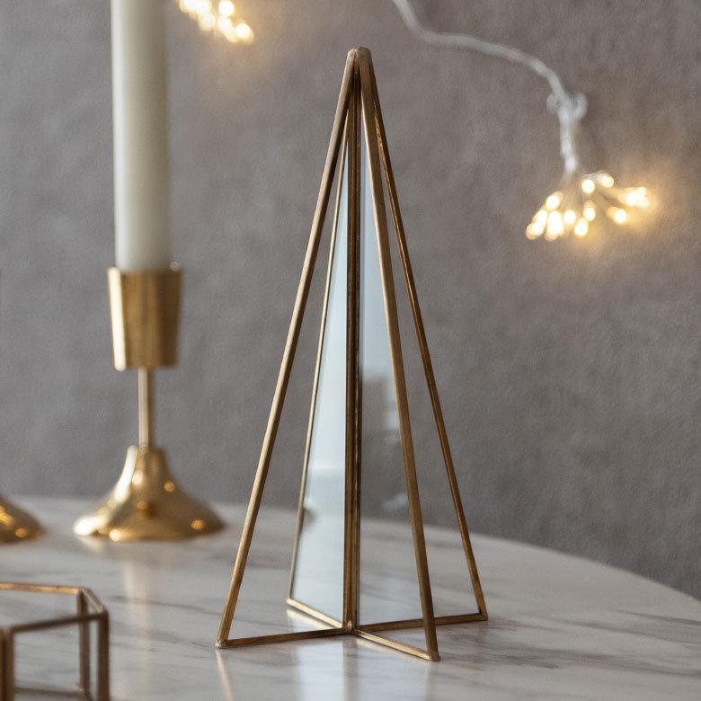 クリスマス ツリー オブジェ デコレーション ガラス 製 真鍮 オーナメント 卓上 飾り 置物 雑貨 細工 インテリア インテリア おしゃれ かわいい  北欧 67064 | ELEMENTS（インテリア） | 06