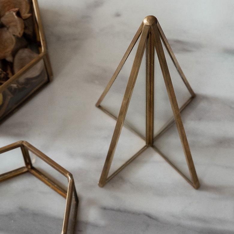 クリスマス ツリー オブジェ デコレーション ガラス 製 真鍮 オーナメント 卓上 飾り 置物 雑貨 細工 インテリア インテリア おしゃれ かわいい  北欧 67065 | ELEMENTS（インテリア） | 12