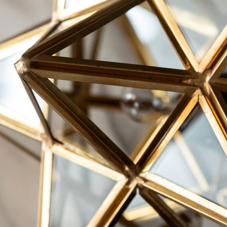 テーブル ランプ ガラス 真鍮 星形 電球 付き E12 LED 対応 照明 ライト オブジェ オブジェ ディスプレイ おしゃれ クリスマス 北欧  雑貨 インテリア 67072 | ELEMENTS（インテリア） | 06