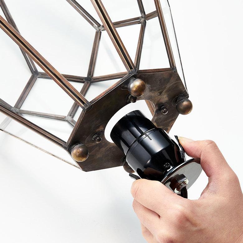 インテリア ライト おしゃれ ガラス ケース 真鍮 ランプ ランタン 照明 デスク LED キャンドル ホルダー スタンド アンティーク 風 北欧 西海岸 67073 | ELEMENTS（インテリア） | 16