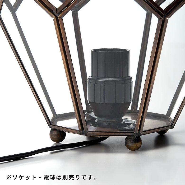 インテリア ライト おしゃれ ガラス ケース 真鍮 ランプ ランタン 照明 デスク LED キャンドル ホルダー スタンド アンティーク 風 北欧 西海岸 67073 | ELEMENTS（インテリア） | 17