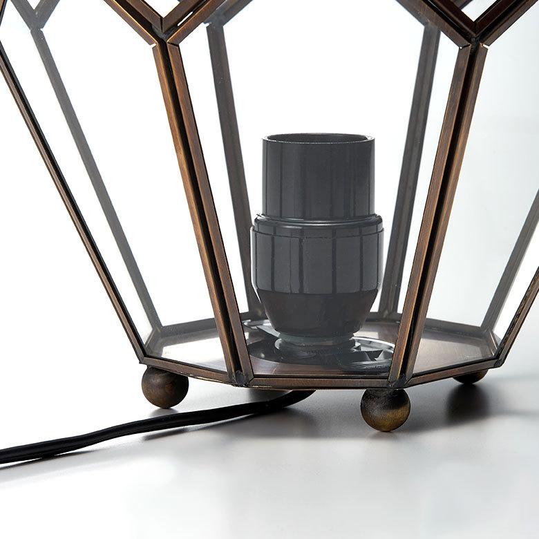 インテリア ライト おしゃれ ガラス ケース 真鍮 ランプ ランタン 照明 デスク LED キャンドル ホルダー スタンド アンティーク 風 北欧 西海岸 67073 | ELEMENTS（インテリア） | 19