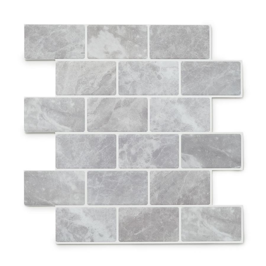 タイル シール 石目 ストーン 1枚 天然石 調 風グレー 石壁 モザイク 壁紙 防水 リメイク シート ウォール ステッカー 簡単 壁面 DIY カット  おしゃれ 67075-gy | ELEMENTS（インテリア） | 20