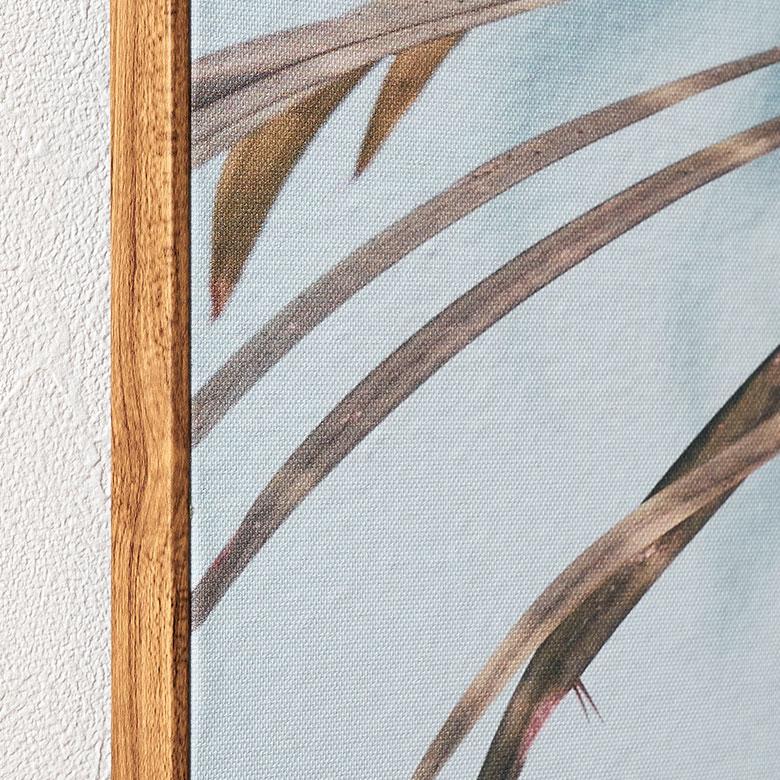 アート パネル パームリーフ フレーム付き グリーン W 30cm D 40cm 壁掛け ポスター  キャンバス 北欧 おしゃれ リゾート ハワイアン  コースタル 西海岸 67078 | ELEMENTS（インテリア） | 10