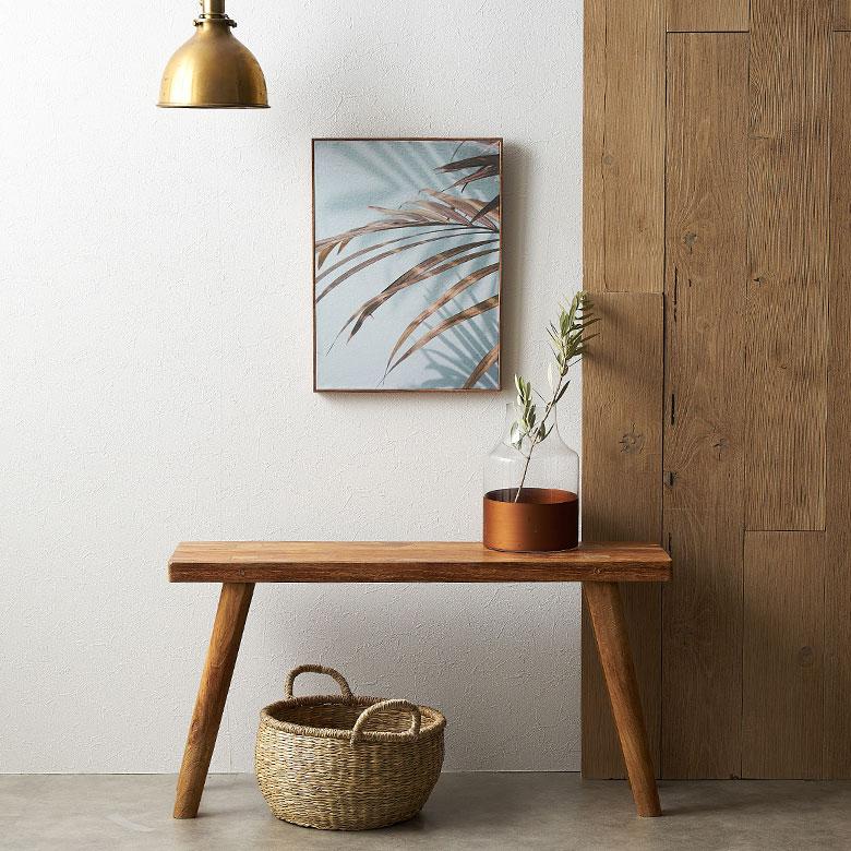 アート パネル パームリーフ フレーム付き グリーン W 30cm D 40cm 壁掛け ポスター  キャンバス 北欧 おしゃれ リゾート ハワイアン  コースタル 西海岸 67078 | ELEMENTS（インテリア） | 03