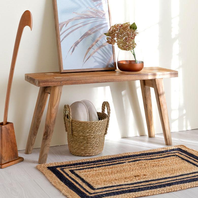 プランター カバー 植木 鉢 バスケット 持ち手付 い草 Sサイズ  [67084]【 5号 6.5号 入れ カバー ポット かご 観葉植物 北欧 おしゃれ  西海岸 インテリア 】 | ブランド登録なし | 10