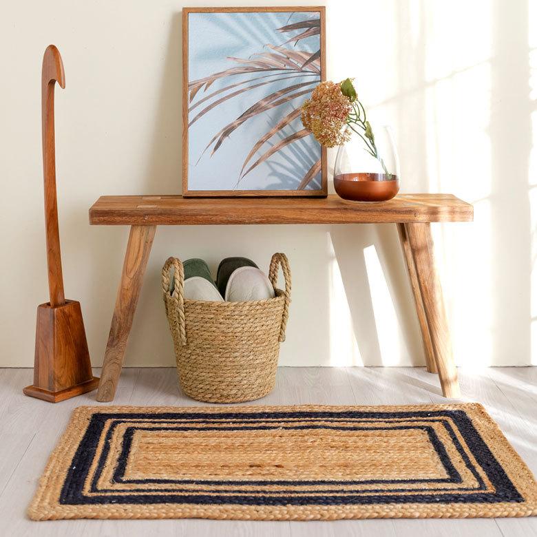 プランター カバー 植木 鉢 バスケット 持ち手付 い草 Ｍサイズ  [67085]【 7号 8号 入れ カバー ポット かご 観葉植物 北欧 おしゃれ  西海岸 インテリア 】 | ブランド登録なし | 10