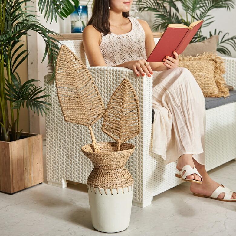 リーフ オブジェ S 高さ 約 60cm 造花 葉 スティック ディスプレイ 花材 置物 壁 飾り ウォール デコレーション おしゃれ 北欧 インテリア 雑貨 西海岸 67090 | ELEMENTS（インテリア） | 06