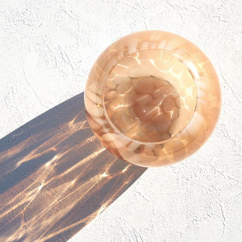 花瓶 フラワー ベース ガラス 半透過 ピンク  ベージュ ドット柄 おしゃれ インテリア 花びん 花器 壺型 生花 ドライ 北欧 韓国 西海岸 67096 | ブランド登録なし | 15