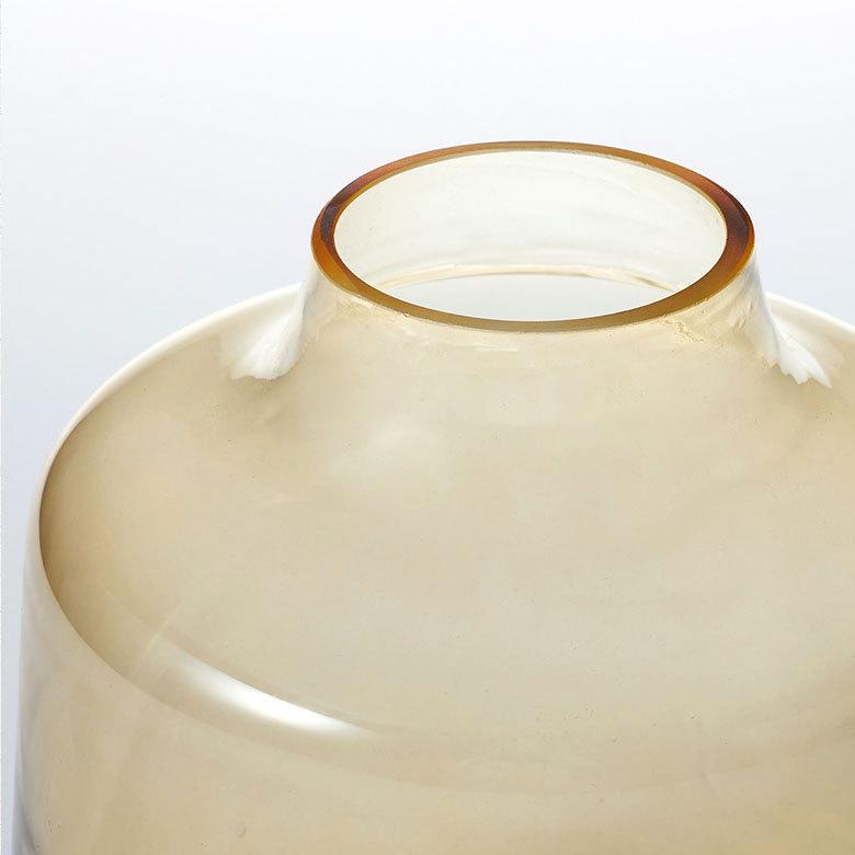 花瓶 おしゃれ ガラス ライトアンバー インテリア 上径8cm ボトル型 アレンジメント 花びん 花器 生花 ドライ フラワー 北欧 韓国 西海岸 ビーチ 67098 | ブランド登録なし | 15