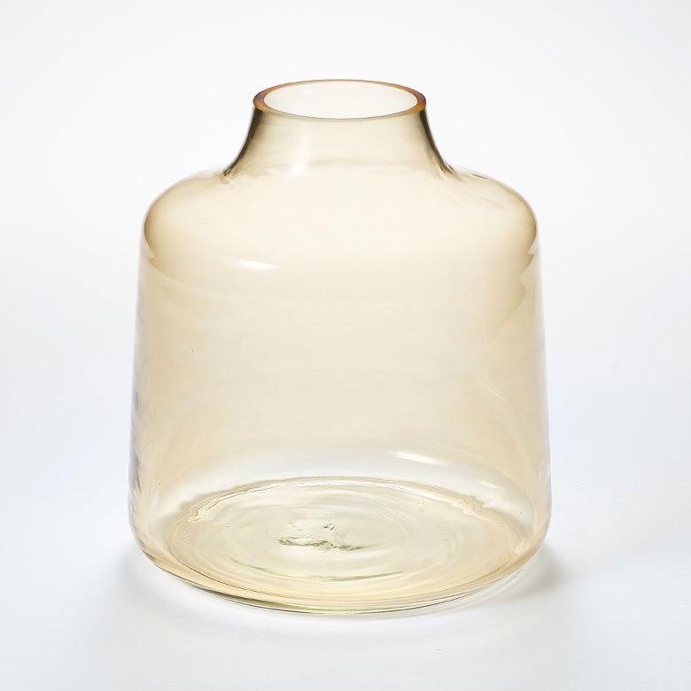 花瓶 おしゃれ ガラス ライトアンバー インテリア 上径8cm ボトル型 アレンジメント 花びん 花器 生花 ドライ フラワー 北欧 韓国 西海岸 ビーチ 67098 | ブランド登録なし | 16