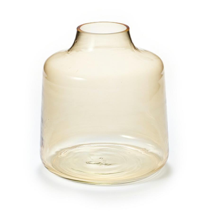 花瓶 おしゃれ ガラス ライトアンバー インテリア 上径8cm ボトル型 アレンジメント 花びん 花器 生花 ドライ フラワー 北欧 韓国 西海岸 ビーチ 67098 | ブランド登録なし | 19