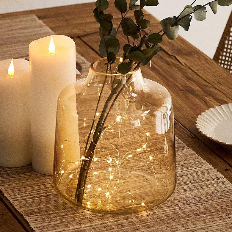 花瓶 おしゃれ ガラス ライトアンバー インテリア 上径8cm ボトル型 アレンジメント 花びん 花器 生花 ドライ フラワー 北欧 韓国 西海岸 ビーチ 67098 | ブランド登録なし | 06