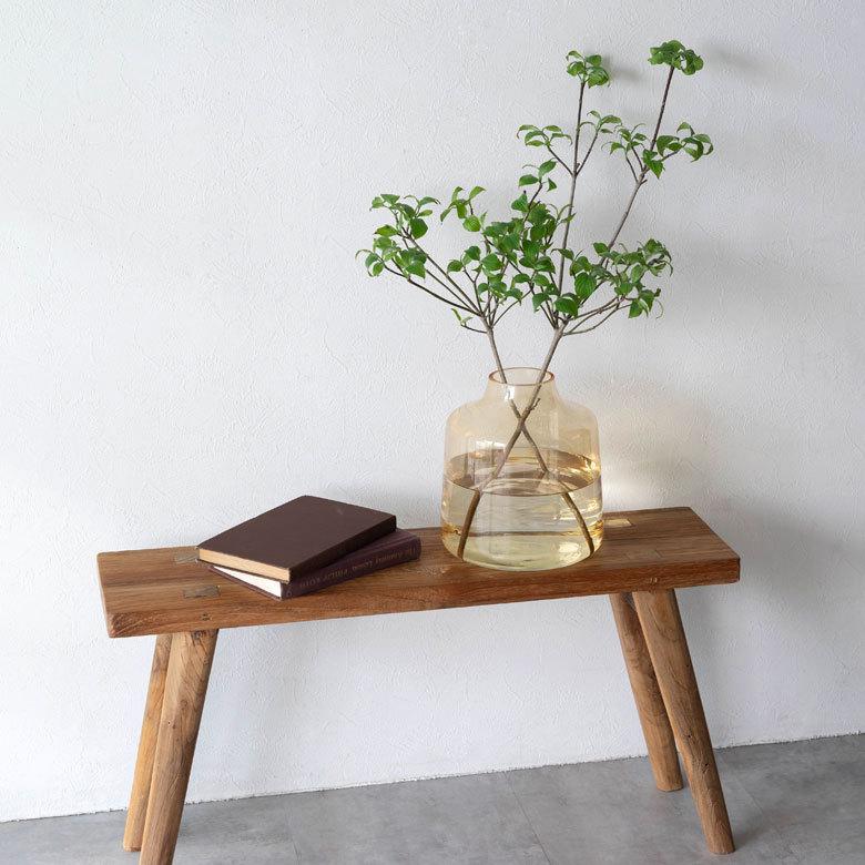 花瓶 おしゃれ ガラス ライトアンバー インテリア 上径8cm ボトル型 アレンジメント 花びん 花器 生花 ドライ フラワー 北欧 韓国 西海岸 ビーチ 67098 | ブランド登録なし | 09