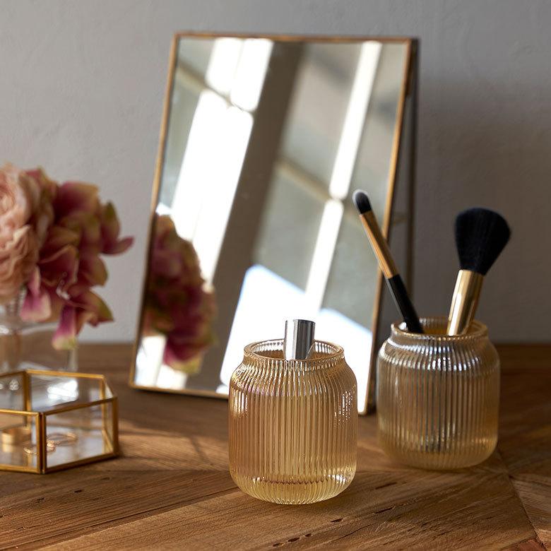 キャンドル ホルダー スタンド 円柱 丸型 ガラス フラワーベース メイクブラシ 収納 ペン ケース インテリア おしゃれ 北欧 かわいい シンプル 西海岸 67101 | ELEMENTS（インテリア） | 11