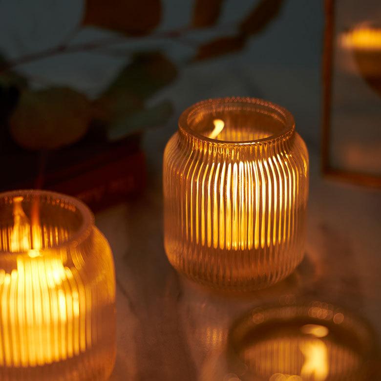 キャンドル ホルダー スタンド 円柱 丸型 ガラス フラワーベース メイクブラシ 収納 ペン ケース インテリア おしゃれ 北欧 かわいい シンプル 西海岸 67101 | ELEMENTS（インテリア） | 13