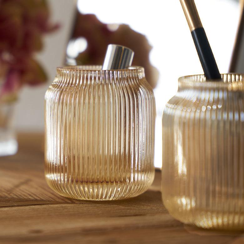 キャンドル ホルダー スタンド 円柱 丸型 ガラス フラワーベース メイクブラシ 収納 ペン ケース インテリア おしゃれ 北欧 かわいい シンプル 西海岸 67101 | ELEMENTS（インテリア） | 14