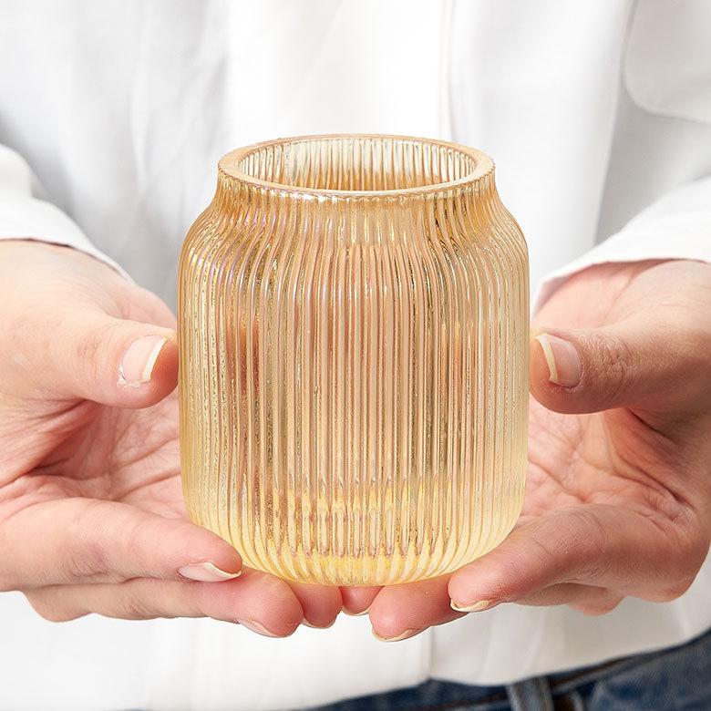 キャンドル ホルダー スタンド 円柱 丸型 ガラス フラワーベース メイクブラシ 収納 ペン ケース インテリア おしゃれ 北欧 かわいい シンプル 西海岸 67101 | ELEMENTS（インテリア） | 16