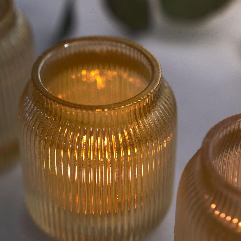 キャンドル ホルダー スタンド 円柱 丸型 ガラス フラワーベース メイクブラシ 収納 ペン ケース インテリア おしゃれ 北欧 かわいい シンプル 西海岸 67101 | ELEMENTS（インテリア） | 02