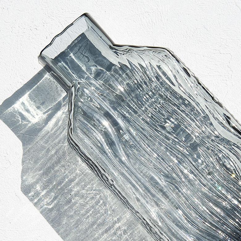 フラワー ベース おしゃれ ガラス クリア グレー トール 大きい 大型 高い 高さ 30.5cm インテリア ボトル型 花びん 花器 生花 ドライ 西海岸 67106 | ブランド登録なし | 11