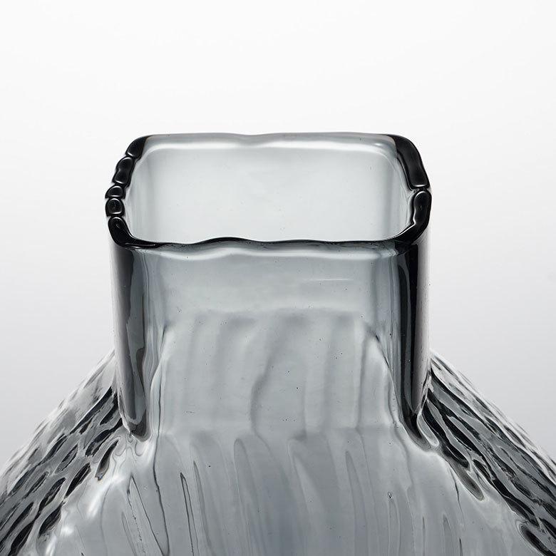 フラワー ベース おしゃれ ガラス クリア グレー トール 大きい 大型 高い 高さ 30.5cm インテリア ボトル型 花びん 花器 生花 ドライ 西海岸 67106 | ブランド登録なし | 13