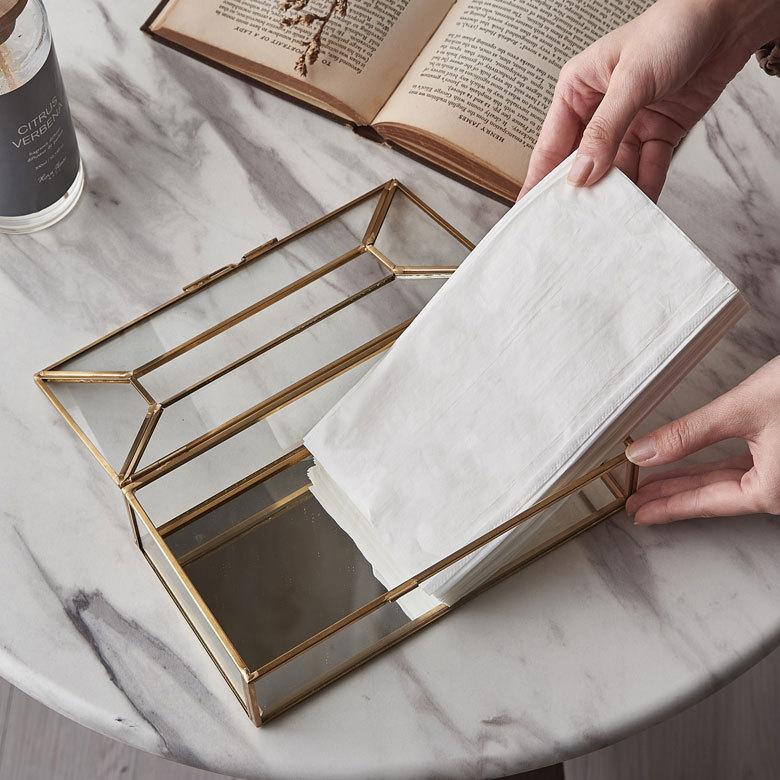 新品 ガラスと金属のティッシュボックス 楽天市場】【最大500円クーポン】 ティッシュケース ティッシュ