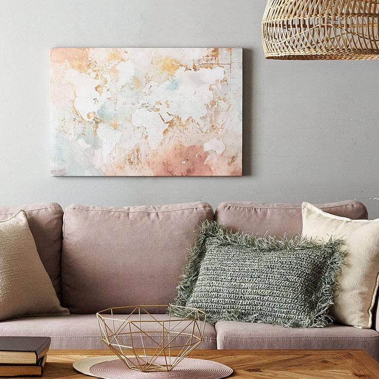 アートパネル 地図 ニュートラルカラー キャンバス ポスター インテリア 絵画 水彩画 風 おしゃれ モダン 北欧 韓国 西海岸 67113 | ELEMENTS（インテリア） | 17