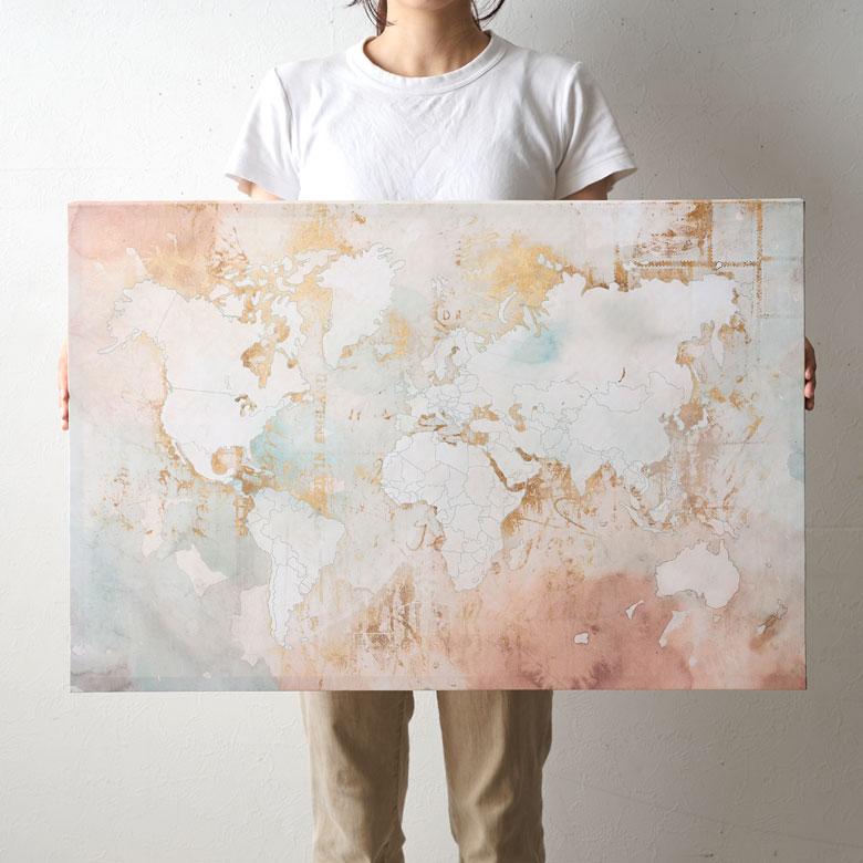 アートパネル 地図 ニュートラルカラー キャンバス ポスター インテリア 絵画 水彩画 風 おしゃれ モダン 北欧 韓国 西海岸 67113 | ELEMENTS（インテリア） | 07