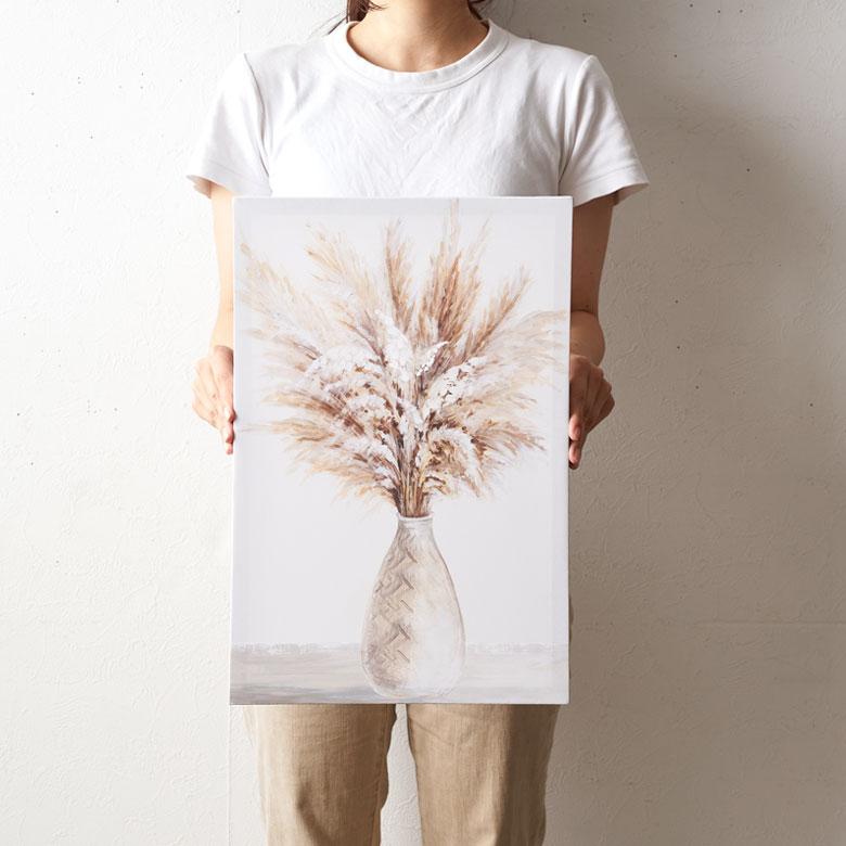 アクリル画　空想百花＊パールゴールド　F6キャンバス　インテリアアート アクリル画 空想百花＊パールゴールド F6キャンバス インテリア