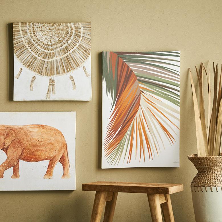 アートパネル タッセル柄 ベージュ キャンバス ポスター インテリア 絵画 エスニック柄 おしゃれ モダン 北欧 プリミティブ 西海岸 67116 | ELEMENTS（インテリア） | 06