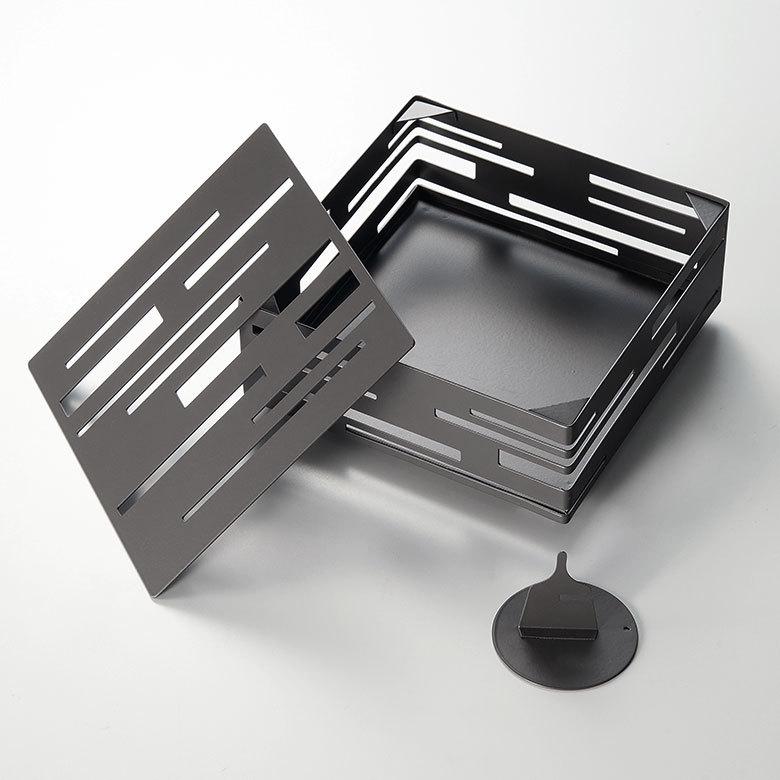 蚊取り線香 入れ スクエア型 スリットデザイン 幾何柄 スチール製 蚊遣り ホルダー かやり 蚊やり オブジェ アウトドア おしゃれ 屋外 屋内 西海岸 男前 67118 | ELEMENTS（インテリア） | 17
