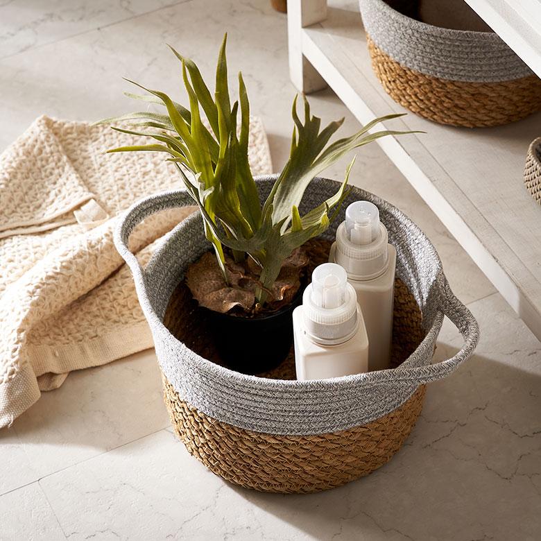 ◆バスケット 新品 籠 収納家具 茶道具 インテリア アンティーク調好きな方♪ ◇バスケット 新品 籠 収納家具 茶道具 インテリア アンティーク